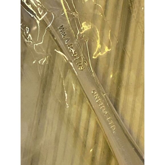 Rogers Oneida Old South II Stainless Steel Serving Spoon Fork Silverplate 2pc - Picture 12 of 12